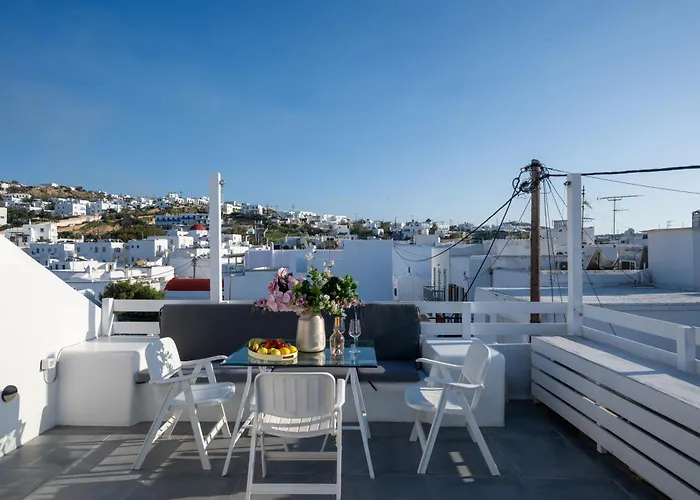 Mykonos Town Aura Panorama With Private Terrace *