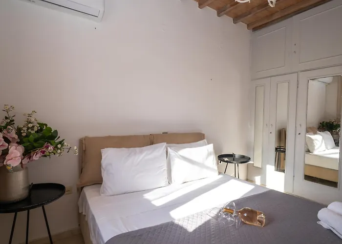 Daire Mykonos Town Aura Panorama With Private Terrace Megali Ammos (Mykonos)