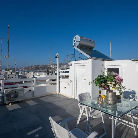 아파트 Mykonos Town Aura Panorama With Private Terrace *